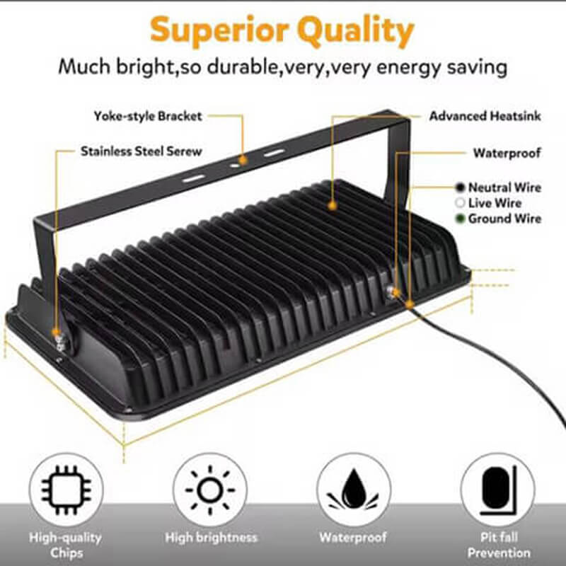 Đèn Pha Led Cốc Ngoài Trời 500W Zeus ZF01-500W