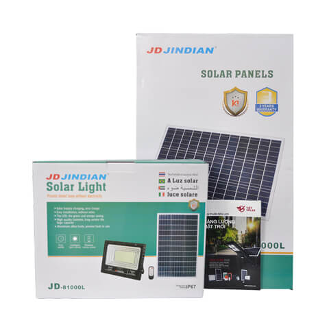 Đèn pha năng lượng mặt trời 1000W JinDian JD-81000L