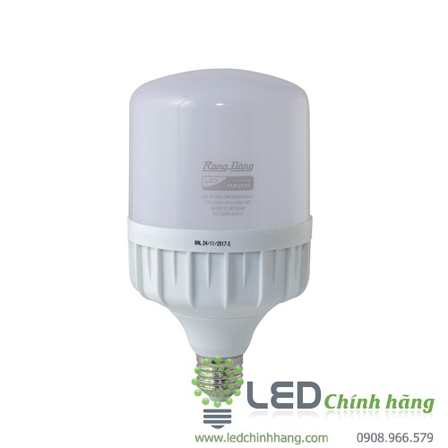 Bóng đèn LED bulb trụ 20W Rạng Đông TR80N1/20W