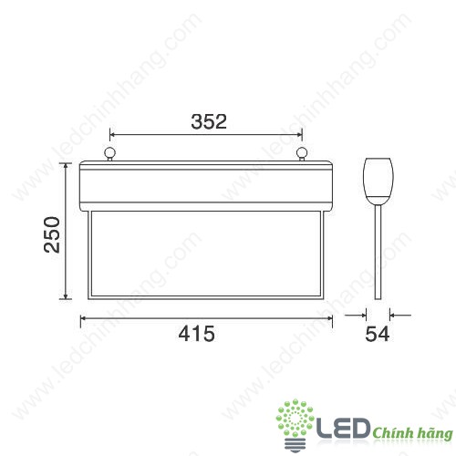 Đèn EXIT thoát hiểm gắn trần Paragon PEXI11CW