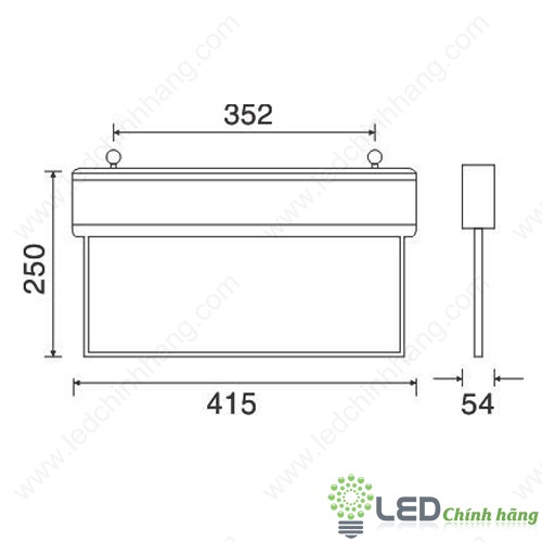 Đèn EXIT thoát hiểm treo trần Paragon PEXJ22SC