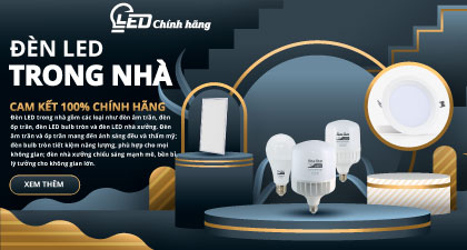 Banner đèn led trong nhà