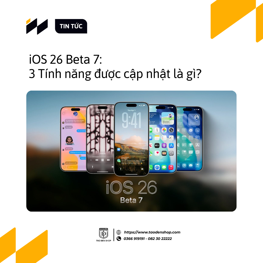 3 Tính năng được cập nhật trên iOS 26 Beta 7