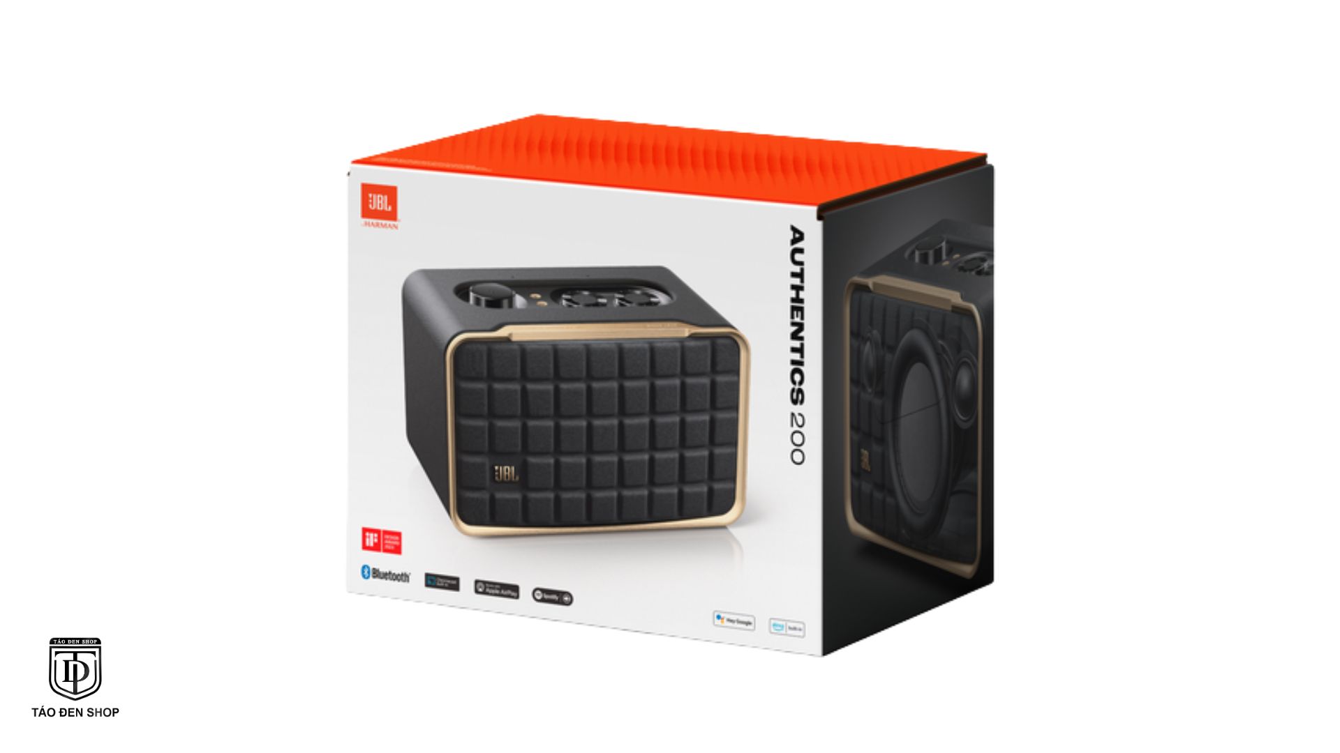 Chi tiết thiết kế mặt trên JBL Authentics 200
