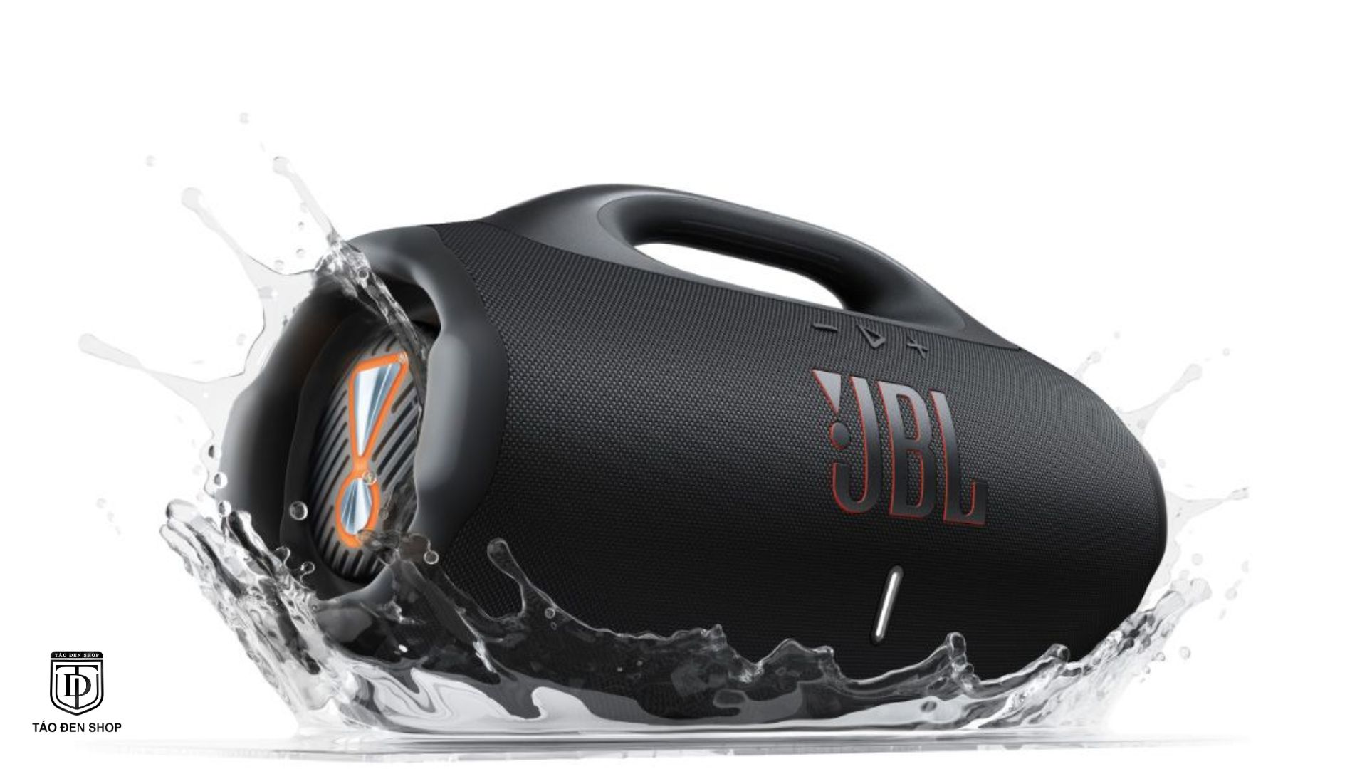 Kết nối Auracast và mặt sau JBL Boombox 4