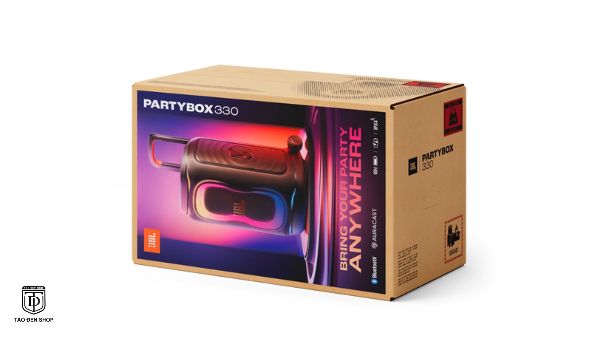 Thiết kế hiện đại và chắc chắn của JBL PartyBox 330