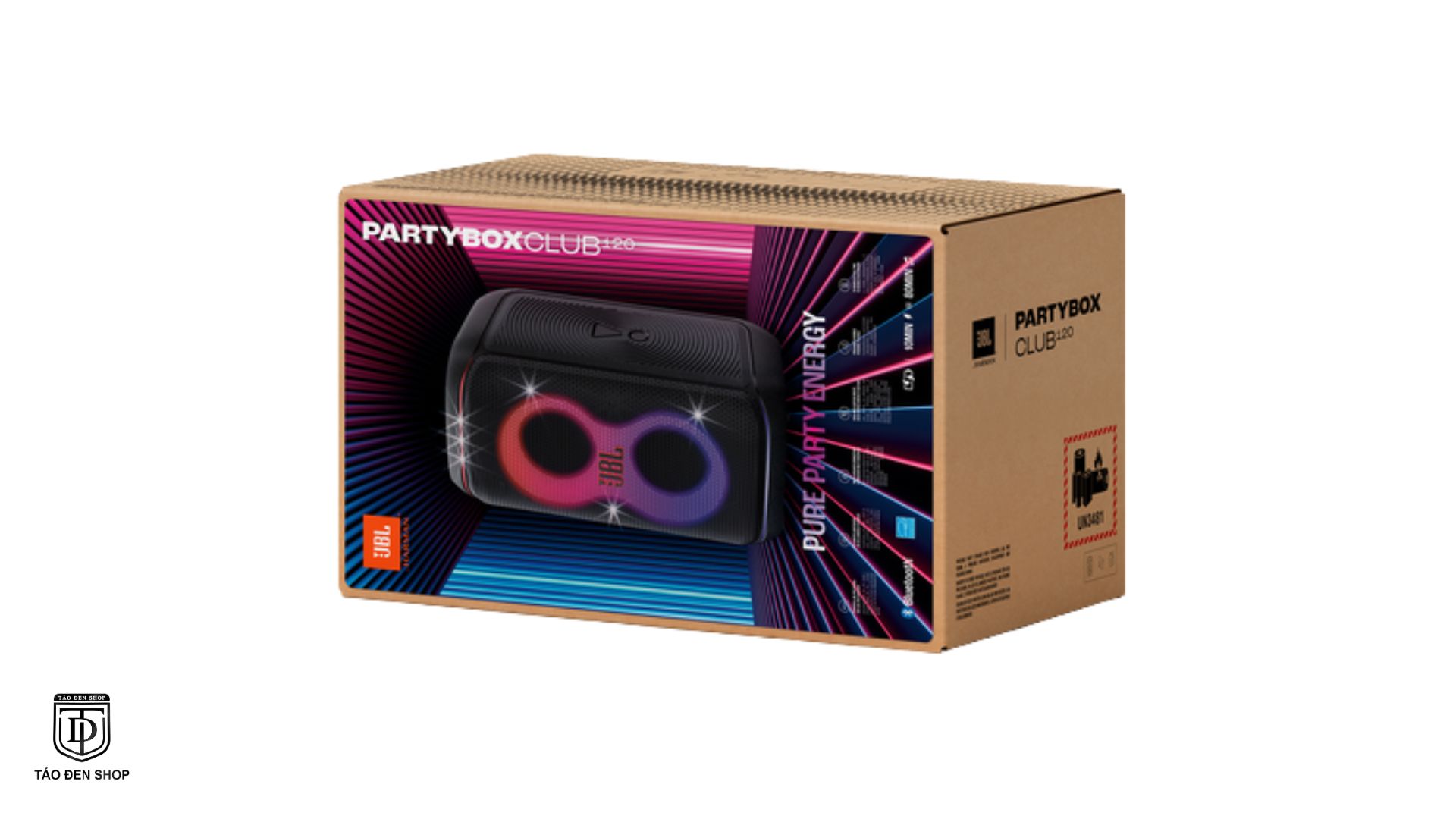 Thiết kế di động và chuẩn kháng nước IPX4 JBL PartyBox Club 120