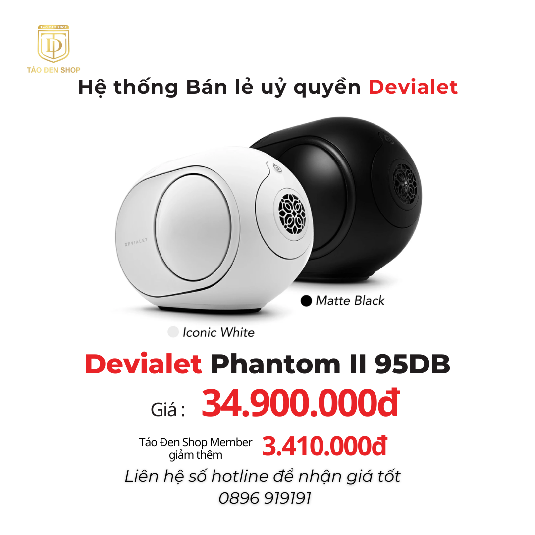 Devialet Phantom II 95dB Chính Hãng Giá Tốt Tại Táo Đen Shop