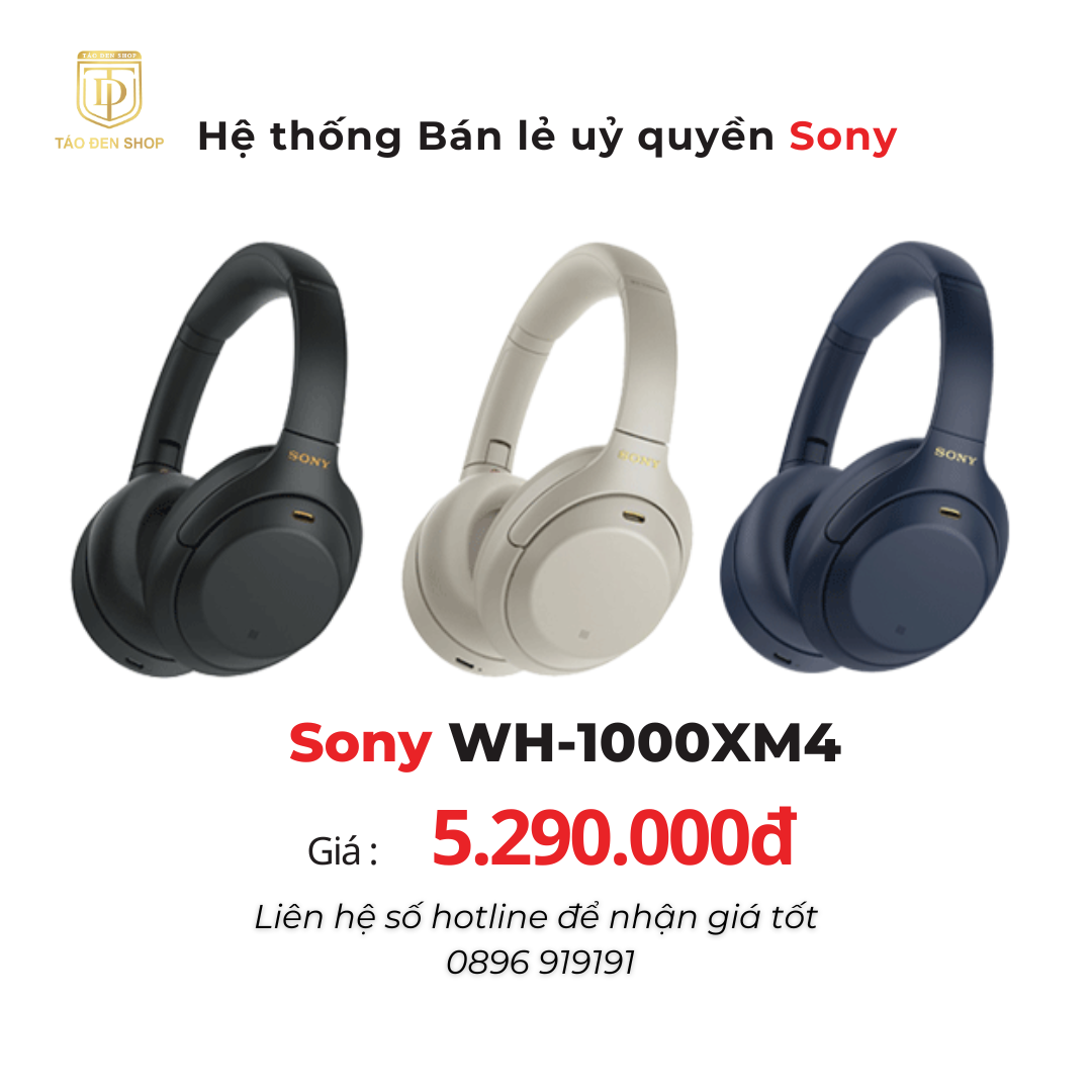 Tai nghe Sony WH-1000XM4 Chính Hãng Táo Đen Shop