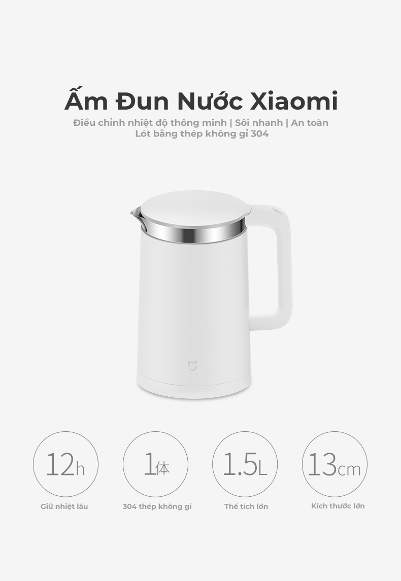 Ấm đun nước thông minh Xiaomi