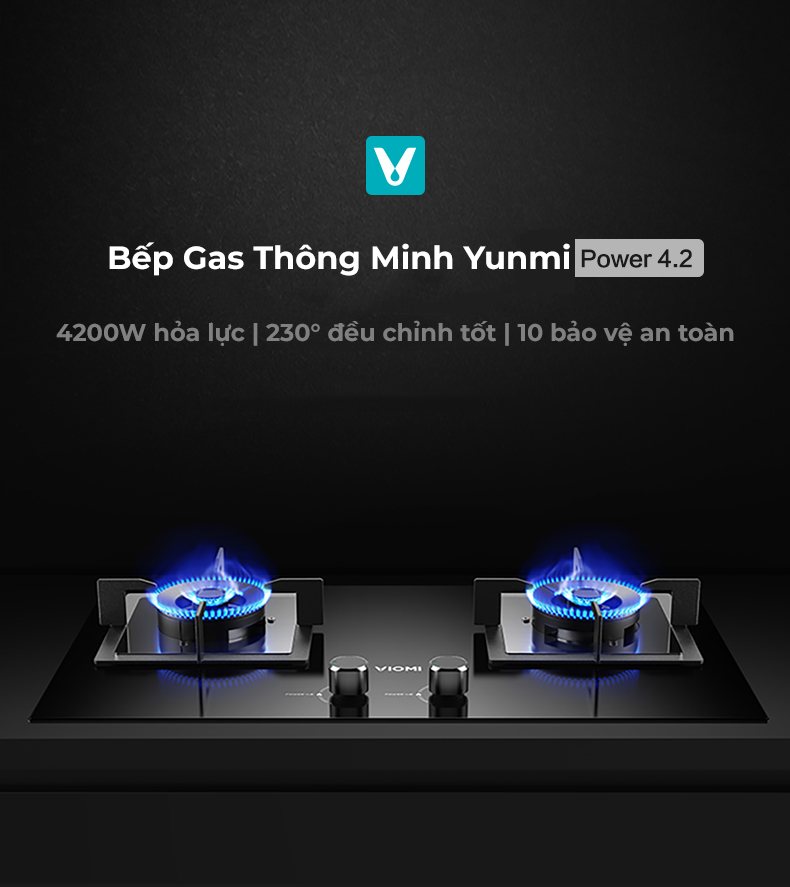 Bếp Gas Đôi Khí Đốt Hóa Lỏng Tự Nhiên Xiaomi Viomi