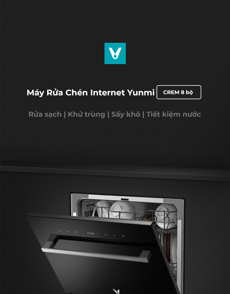 Máy Rửa Chén Khử Trùng Công Suất Lớn Xiaomi Viomi Yunmi