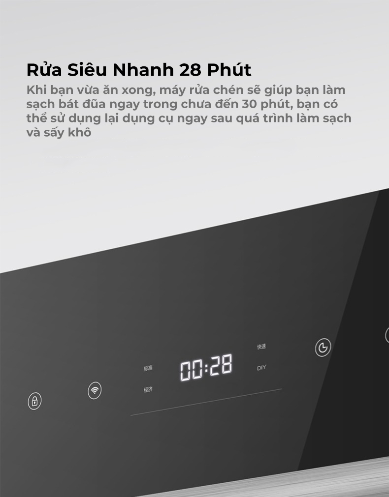 Máy Rửa Chén Khử Trùng Công Suất Lớn Xiaomi Viomi Yunmi