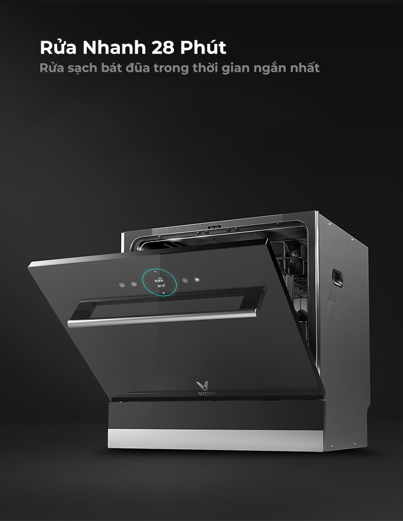 Máy Rửa Chén Tự Động Làm Khô Công Suất Lớn Xiaomi Viomi Yunmi