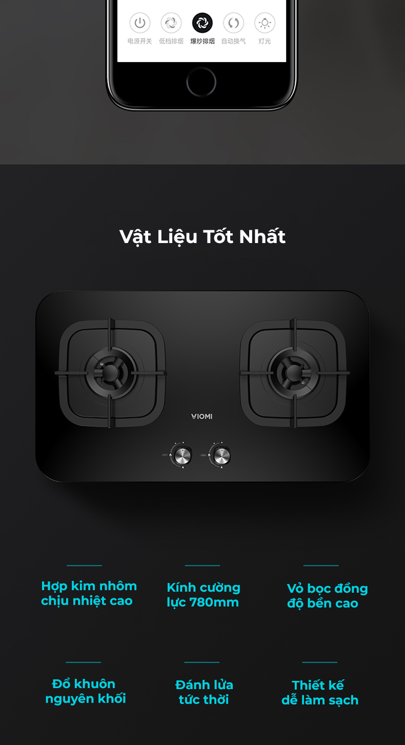 Bộ Bếp Gas + Hút Khói Xiaomi Viomi