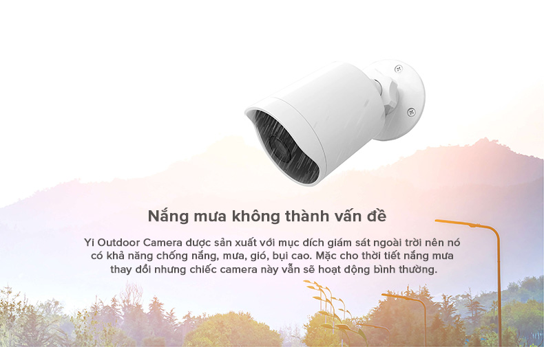 Camera Giám Sát Ngoài Trời YI Outdoor Wifi IP Full HD 1080p