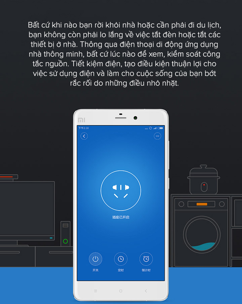 Ổ cắm điện thông minh Xiaomi Zigbee