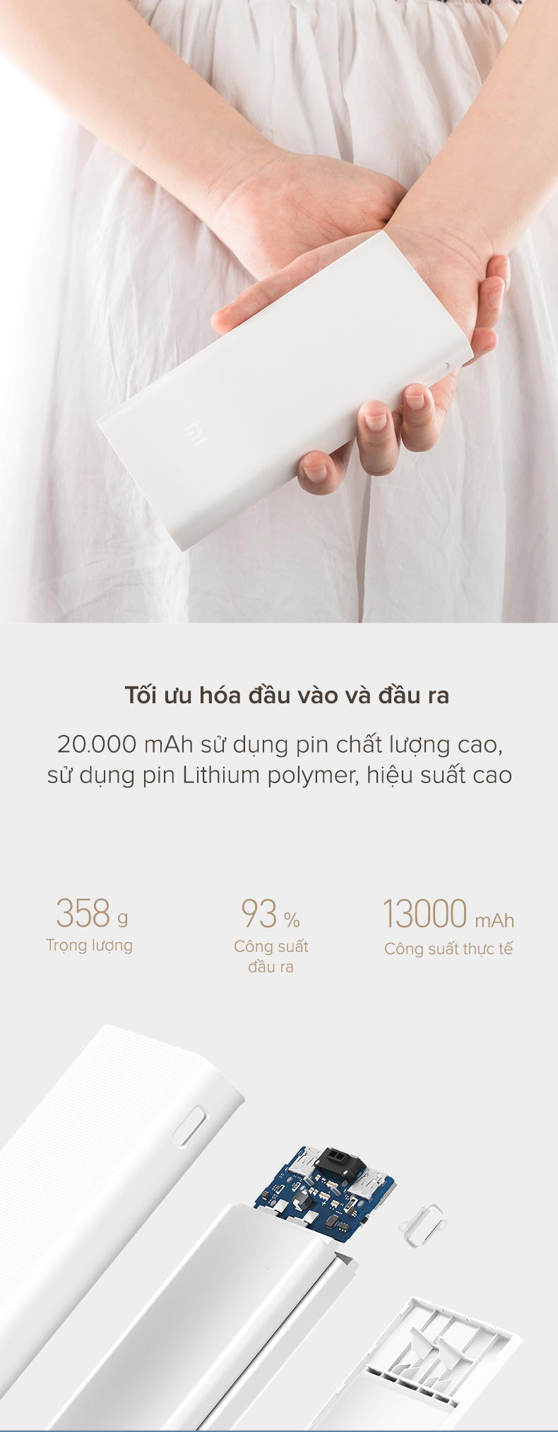 Pin Sạc Dự Phòng Xiaomi 20000 mAh Gen 2C