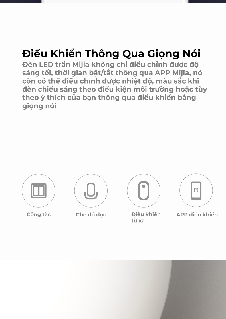 Đèn Led Trần Nhà Phòng Ngủ Thông Minh Xiaomi