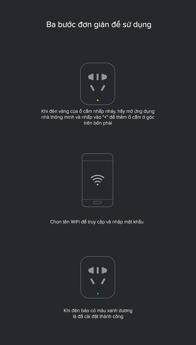 Ổ cắm điện thông minh Xiaomi cơ bản