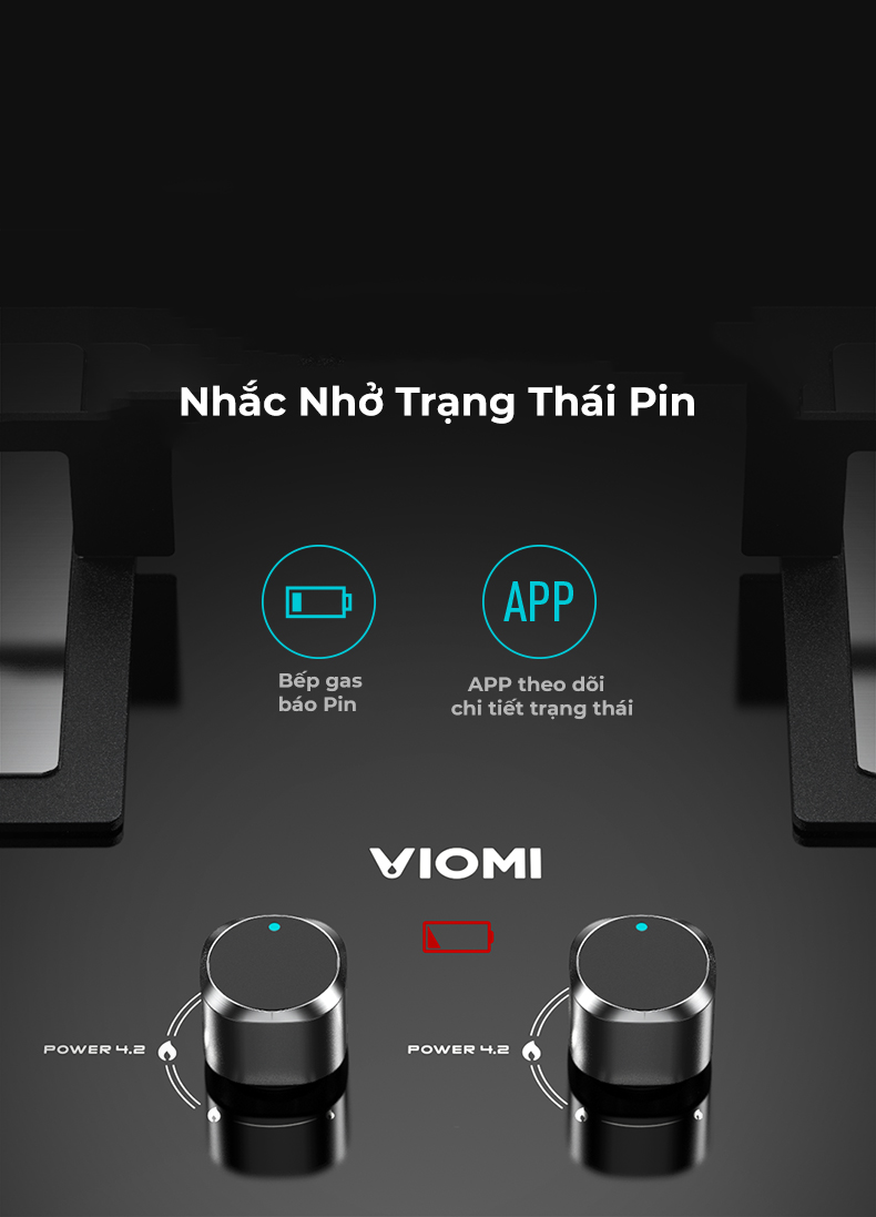 Bếp Gas Đôi Khí Đốt Hóa Lỏng Tự Nhiên Xiaomi Viomi