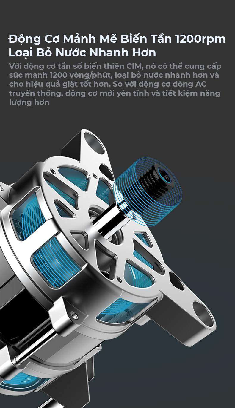 Máy Giặt Viomi Yunmi W8S 8KG Trống Chuyển Đổi Tần Số