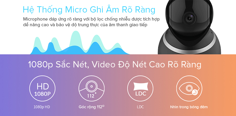 Camera Xiaomi YI Dome 1080p Quốc Tế
