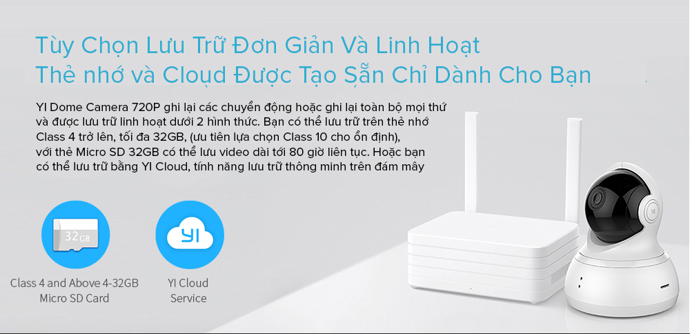 Camera Xiaomi YI Dome 1080p Quốc Tế