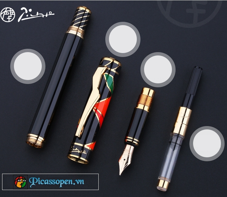 Chi tiết thiết kế bút máy cao cấp Picasso 80