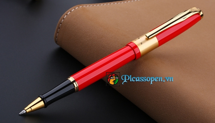 Bút dạ bi cao cấp Picasso 923 màu đỏ