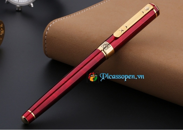 Bút dạ bi cao cấp Picasso PS-902 màu đỏ đun