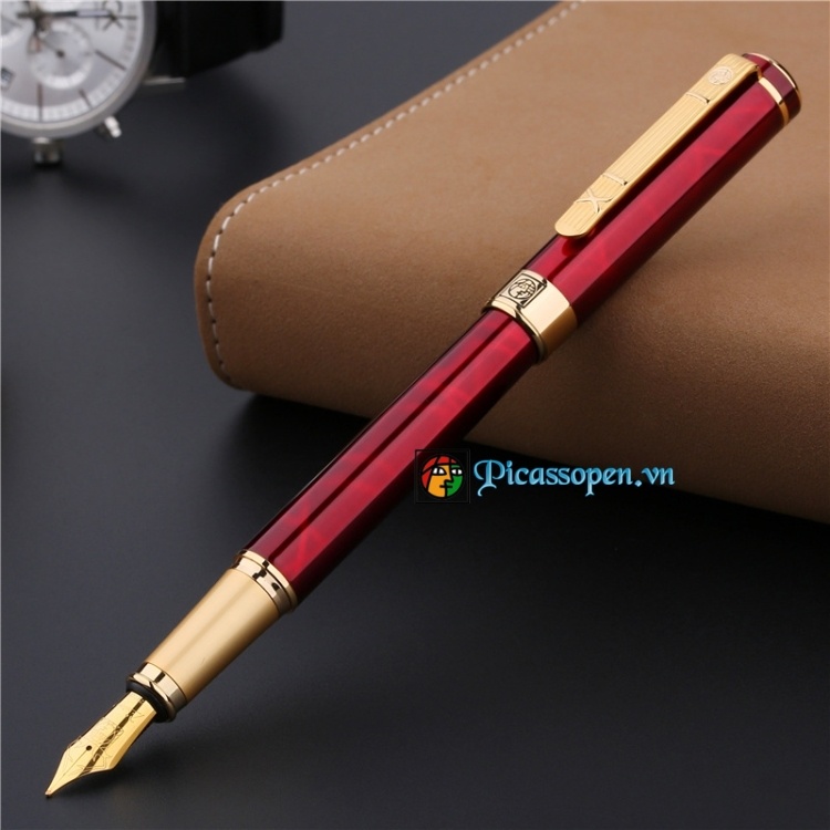 Bút máy Picasso PS-902 màu đỏ đun