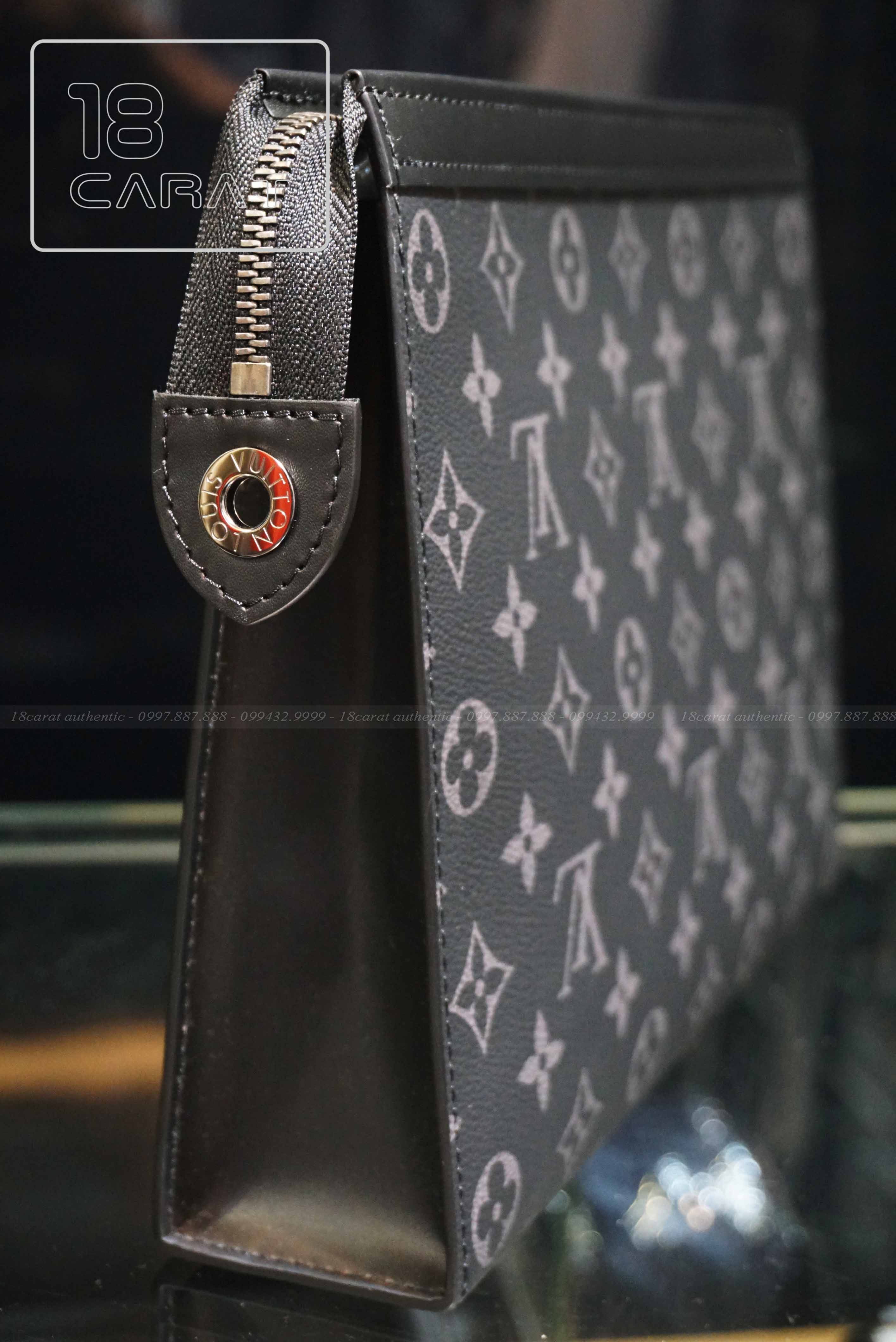 Túi Louis Vuitton Voyaga MM Monogram Eclipse Canvas Clutch  Salabespoke   Đồ Da Thủ Công Việt Nam