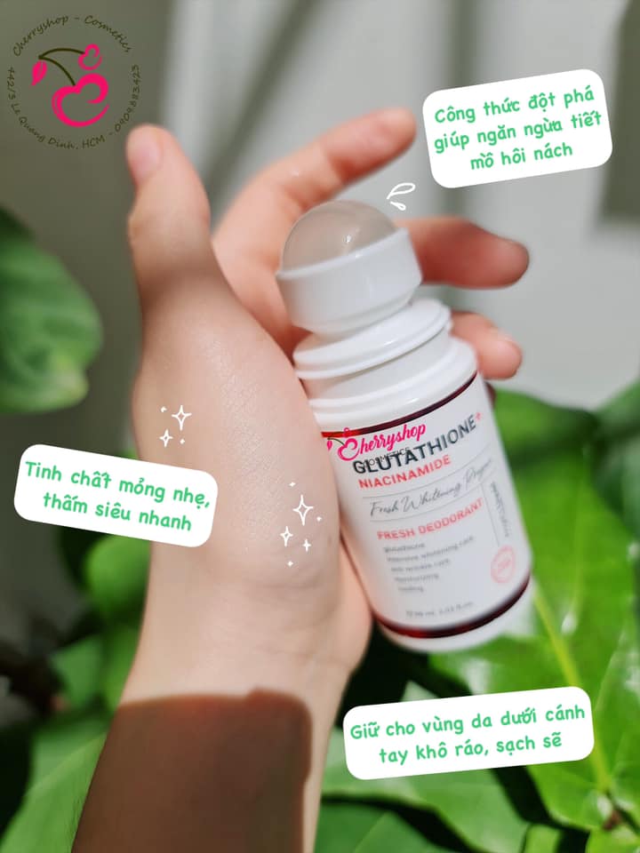 Lăn khử mùi Angel's Liquid Glutathione Niacinamide Fresh Deodorant