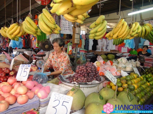 Chợ hoa quả ở Udon Thani