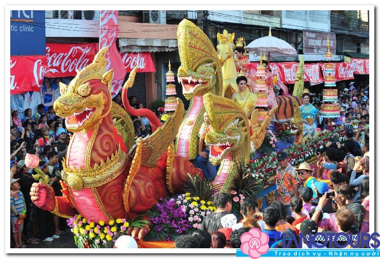 lễ diễu hành Phra Pradaeng Songkran