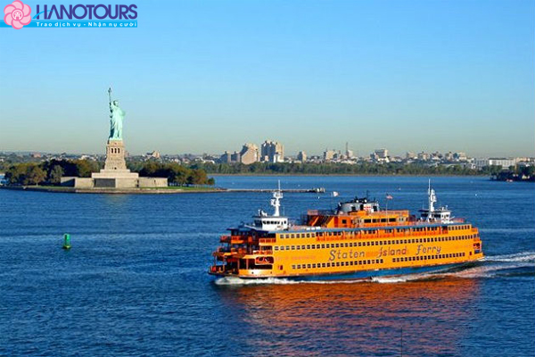 Du thuyền tham quan tượng nữ thần tự do Mỹ