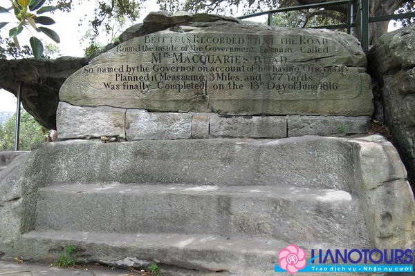 Ghế đá của bà Macquarie