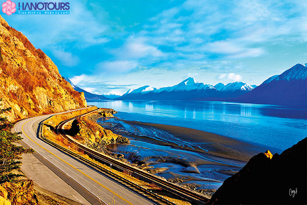 lạch Turnagain qua bờ vị Alaska