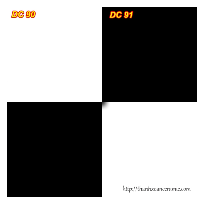 GẠCH BÔNG 20x20: DC91 Đen