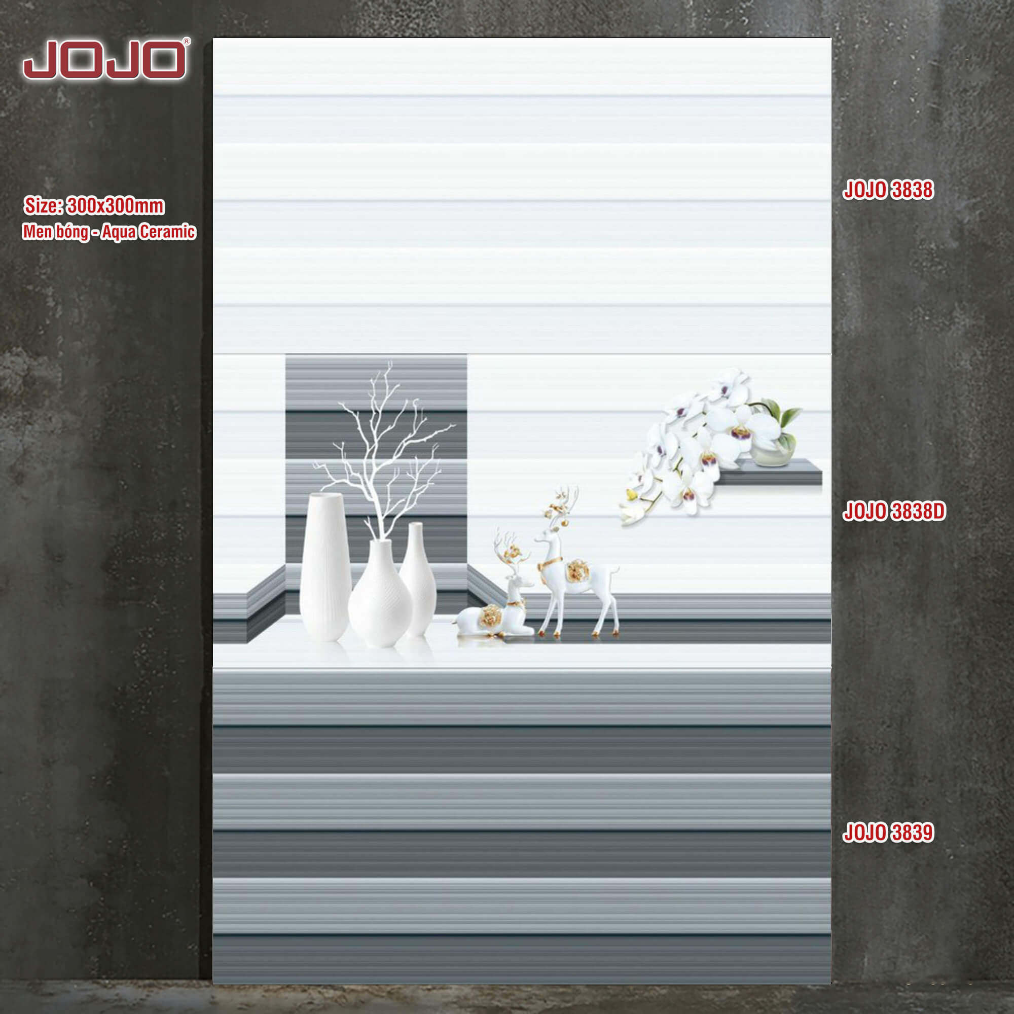 GẠCH ỐP 30x60: JOJO3838.38D.39