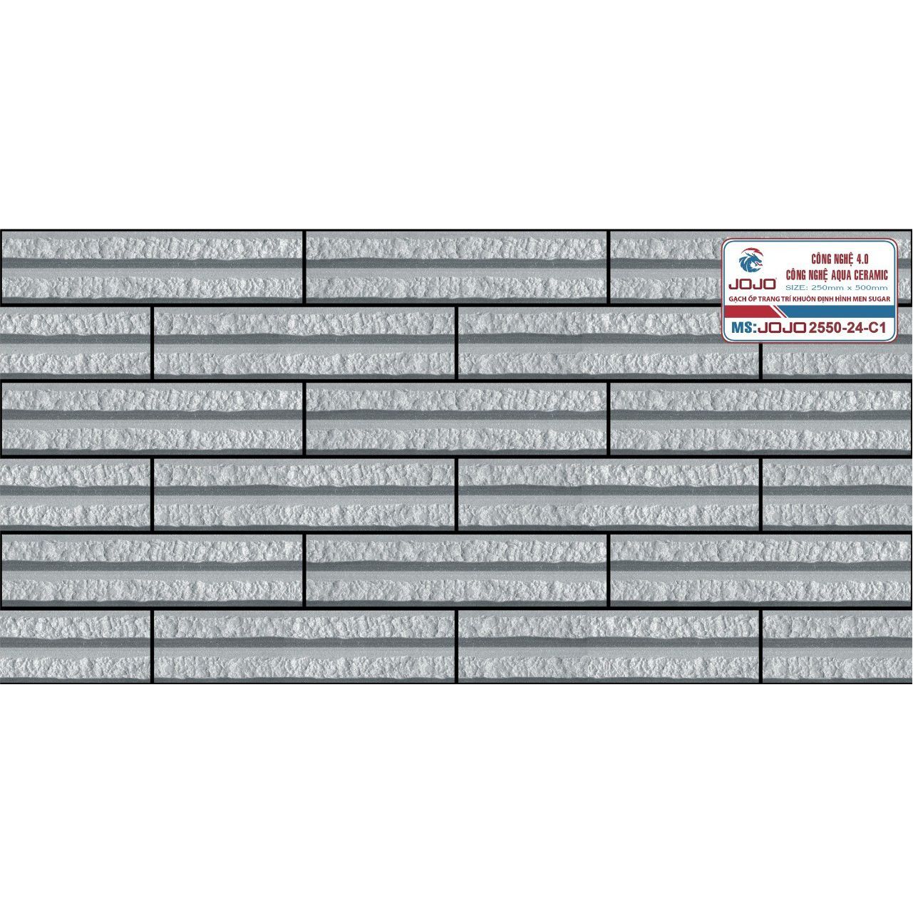 GẠCH ỐP TƯỜNG JOJO 25x50: JOJO2550-24-C1