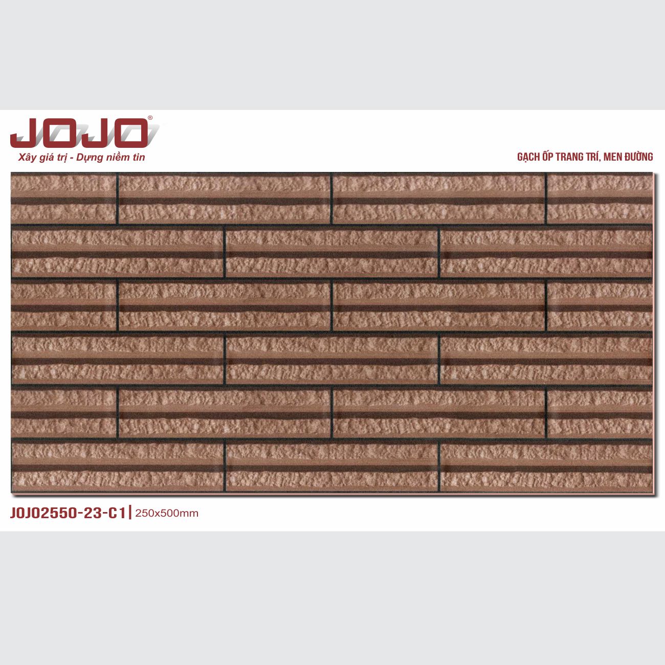GẠCH ỐP TƯỜNG JOJO 25x50: JOJO2550-23-C1
