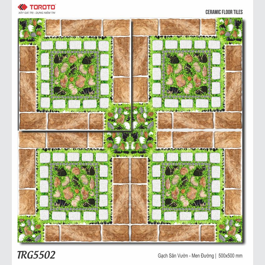 GẠCH LÁT SÂN VƯỜN 50x50: TRG5502