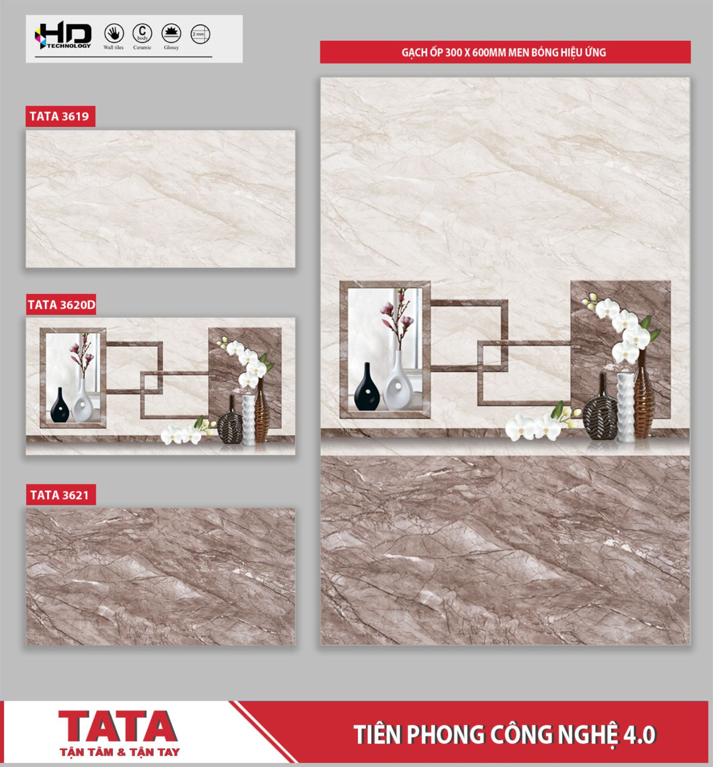 GẠCH ỐP 30x60: TATA3619.20D.21