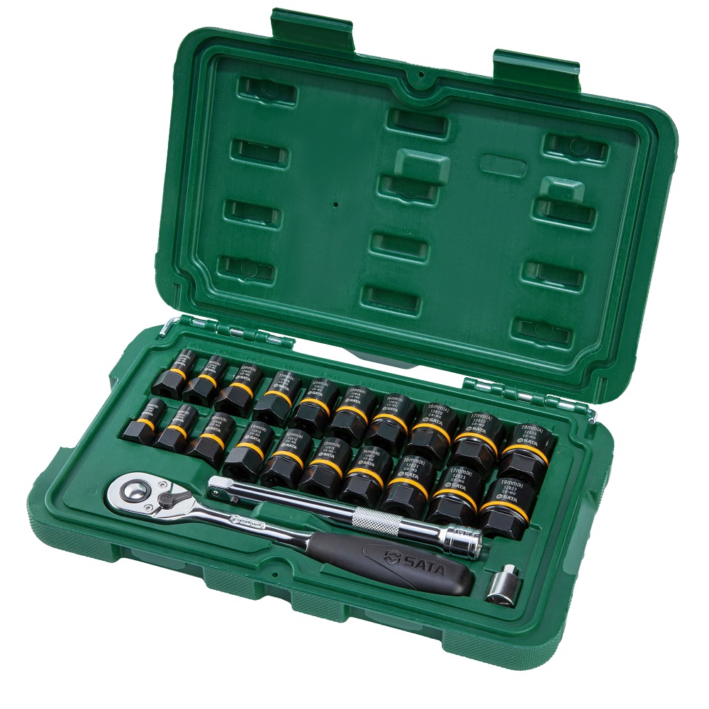 Bộ đầu cờ lê SATA 1/4-3/8inch 1 bộ 23 cái 09138