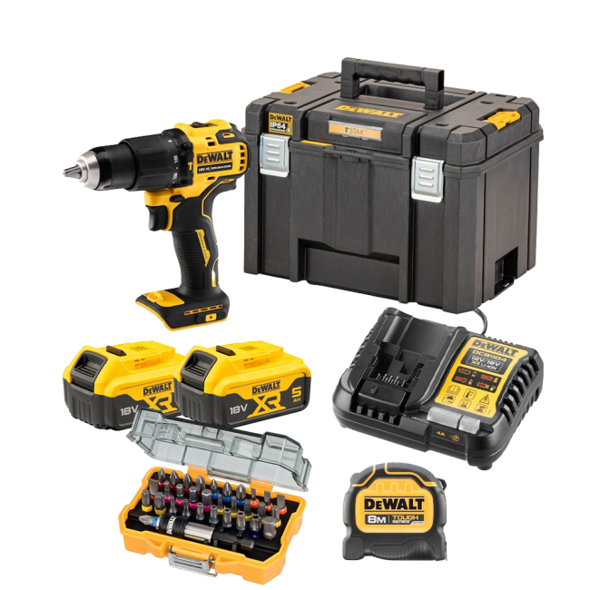 Bộ máy khoan pin DCZ100P2KT Dewalt (DCD709N + DWHT36929 + DT7969 + 2xDCB184 + DCB1104 + TSTAK)