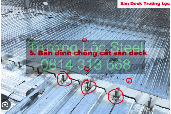 Đinh bắn sàn deck – Vai trò, chủng loại và cách thi công đúng kỹ thuật