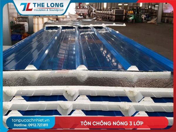 Tôn chống nóng 3 lớp – Giải pháp hiệu quả giúp bảo vệ mái nhà khỏi nhiệt độ cao