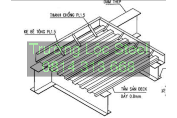 tấm tôn sàn deck dày bao nhiêu